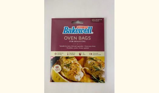 Bakewell Healthy Cooking Oven Bags Medium 0-3kg 10 Bags  